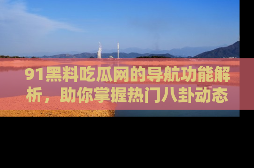 91黑料吃瓜网的导航功能解析，助你掌握热门八卦动态