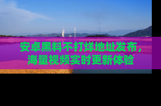 安卓黑料不打烊地址发布,海量视频实时更新体验