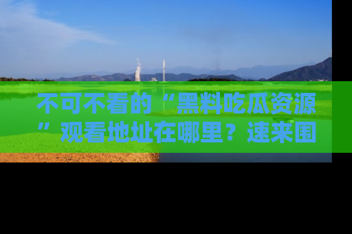不可不看的“黑料吃瓜资源”观看地址在哪里?速来围观吧!