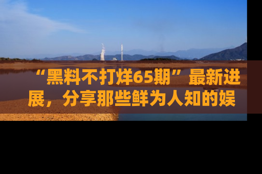 “黑料不打烊65期”最新进展,分享那些鲜为人知的娱乐八卦