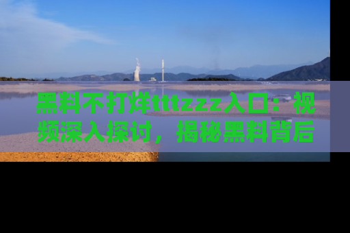 黑料不打烊tttzzz入口：视频深入探讨，揭秘黑料背后的人和事