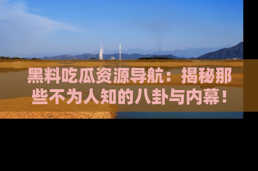 黑料吃瓜资源导航：揭秘那些不为人知的八卦与内幕！