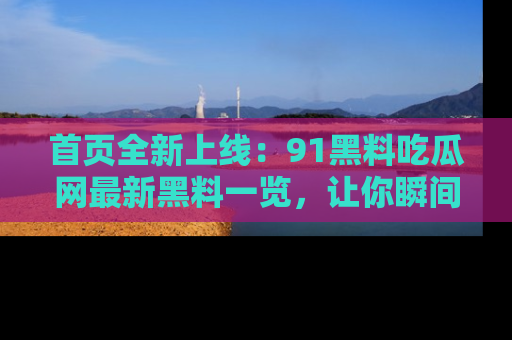 首页全新上线:91黑料吃瓜网最新黑料一览,让你瞬间掌握