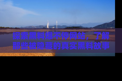 探索黑料爆不停网站，了解那些被隐藏的真实黑料故事