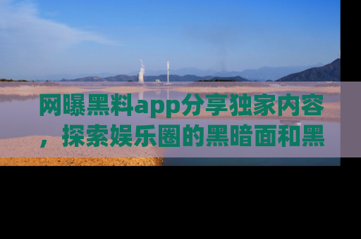 网曝黑料app分享独家内容，探索娱乐圈的黑暗面和黑料