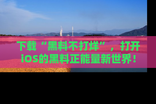 下载“黑料不打烊”,打开iOS的黑料正能量新世界!