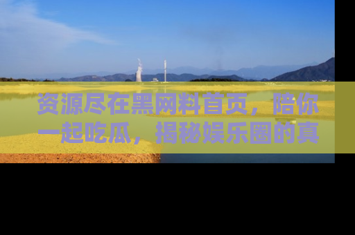 资源尽在黑网料首页,陪你一起吃瓜,揭秘娱乐圈的真实内幕
